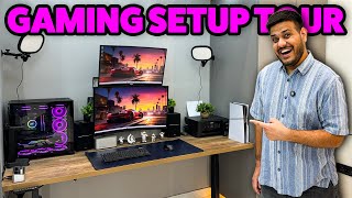 My 2025 Gaming amp Editing Desk Setup Tour 😍 [upl. by Hnaht]