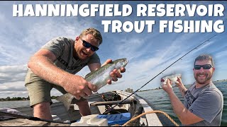 Fishing for Trout on Hanningfield Reservoir in Essex [upl. by Yral]