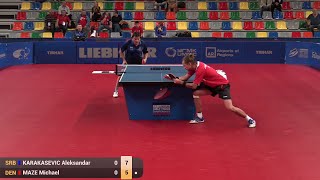 2015 ETTC Michael MAZE DEN Vs Aleksandar KARAKASEVIC SRB Full Match [upl. by Airot]