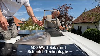 Wir installieren eine 500W Solaranlage mit SchindelTechnologie auf unser Wohnmobil 👍🏻 ☀️448 [upl. by Seif]