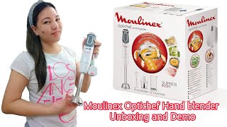 Moulinex Optichef Hand Blender unboxing and Demo [upl. by Theodoric]