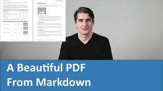 A Beautiful PDF Made From Markdown [upl. by Nahshon]