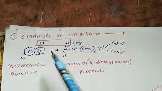 Synthesis of Chloroquine Quinacrine amp Hydroxychloroquine [upl. by Aitnyc315]