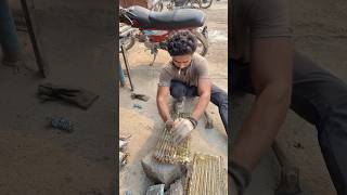 AC radiator recycle scrap Aluminum copper shorts viral howto [upl. by Mattheus]