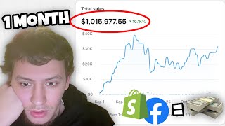 how i scaled from 0 to 1M in only 1 month dropshipping I show everything [upl. by Ardekahs]