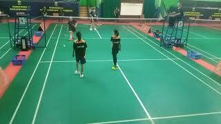 Kejurprov DKI ZhafiraNikita Jaksel vs RifaSafiyah Jakbar aurorabadmintonclub [upl. by Ethelstan858]