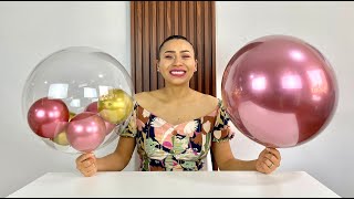 Como meter globos dentro de globo burbuja  🎈 DIY Deco Bubble Balloon 🎈 [upl. by Andrea]