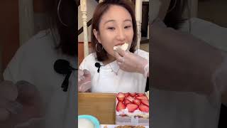 asmr Desserts Eating Challenge  CREAM CAKE MOCHI MANGO CREPES JAMBON CAKE asmr mukbang cake [upl. by Ben547]