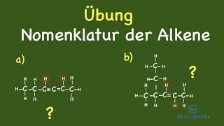 Übungen  Alkene benennen [upl. by Edythe]