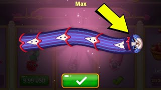 Worms Zone Map Control 100 Max Skin Unlocked [upl. by Gersham]