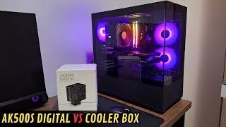 Air Cooler DeepCool AK500S Digital  Unboxing e teste de temperatura vs Cooler box [upl. by Ayortal704]