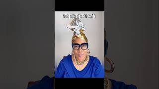 Wire Lined Turban Headband Tutorial [upl. by Thetes913]