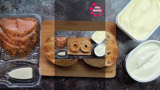 Bagel Sandwich idea  Bagels  سندويش البيكل Shorts [upl. by Hump]