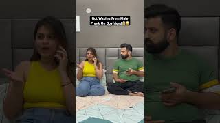 Prank On Boyfriend 😂 rajatswati swatimonga comedy funny couplegoals prank ytshorts [upl. by Niki]