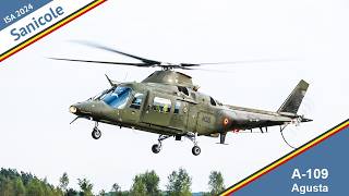 A109 Agusta Departure  Belgian Armed Forces  SANICOLE 2024 [upl. by Jaf]