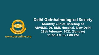 DOS Monthly Clinical Meeting  ABVIMS Dr RML Hospital New Delhi [upl. by Aggri]