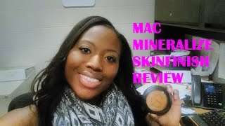 You Glow Girl Mac Mineralize Skinfinish Natural DarkDark Deep Review [upl. by Bathsheb549]