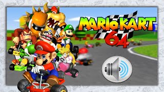 Mario Kart 64  ALL Characters Voice Clips amp Sounds [upl. by Kenti]