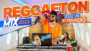 MIX REGGAETON 2023 🔥 LO MAS NUEVO 🛩️ DESDE UN JET PRIVADO MEZCLANDO EN VIVO DJ ADONI [upl. by Nyliahs]