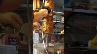 cutting Doner kebab in Iran street food [upl. by Moreno]