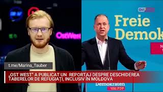 Ost West a publicat un reportaj despre deschiderea taberelor de refugiați inclusiv în Moldova [upl. by Etsirk159]