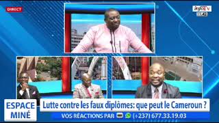 Lutte contre les faux diplômes que peut le Cameroun—ESPACE MINÉinfotv [upl. by Eng]