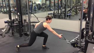 Training Cable Reverse Lunge [upl. by Shutz228]