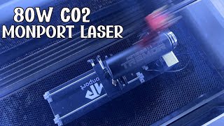 Making a Laser Engraved Tumbler Bottle with Monport 80w c02 Laser [upl. by Hgielak]