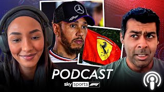 Is Lewis Hamiltons form worrying Ferrari 🤔  Sky Sports F1 Podcast [upl. by Yelwar]