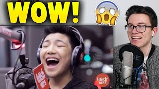 Darren Espanto sings Fantasias quotI Believequot LIVE Reaction [upl. by Cutlerr]