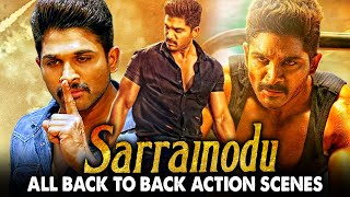 Sarrainodu All Back To Back Action Scenes Hindi Dubbed  Allu Arjun Catherine Tresa Rakul Preet [upl. by Olegna]