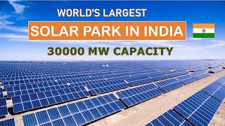 World’s largest solar park in India  Power projects in India  Made in India  Papa Construction [upl. by Elleynad957]