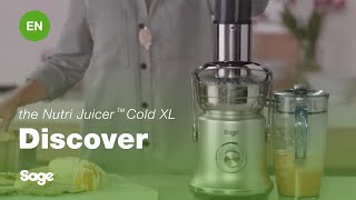 The Nutri Juicer™ Cold XL  Juice more store more clean less  Sage Appliances EN [upl. by Fields]