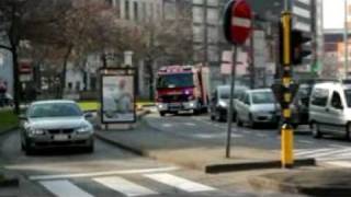 Brandweer Antwerpen  Aanrijden naar IGS De Coninckplein Antwerpen [upl. by Elson]