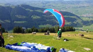 Paragliding CRASH in Switzerland [upl. by Aehtela]