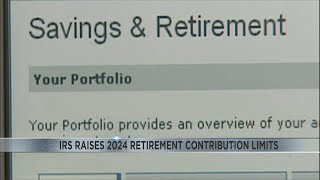 IRS raises 2024 retirement contribution limits [upl. by Aliban]