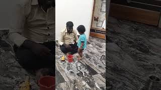 Appa love daddy dad pasam love caring daddy funny food sharing baby trend trendingreels [upl. by Dihgirb222]