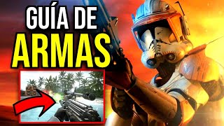 STAR WARS BATTLEFRONT 2  GUÍA DE ARMAS Mejores Blasters  Consejos [upl. by Engeddi]