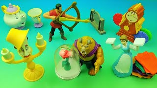 2002 BEAUTY and THE BEAST SPECIAL EDITION SET OF 6 McDONALDS HAPPY MEAL COLLECTIBLES VIDEO REVIEW [upl. by Desireah]