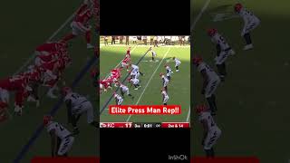 Elite Press Man Rep chiefs dbdrills nfl dbnetwork [upl. by Gierc]