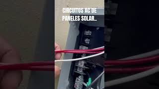 CIRCUITOS AC DE PANELES SOLAR SHORTS [upl. by Dorca]