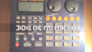 Drummachine Boss Dr 770 For Sale [upl. by Nehtanoj906]