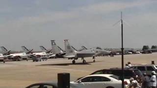 Langley AFB Airshow 2009  F15 West Coast Demo Team Last Public Show [upl. by Sile]