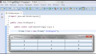 Easy Java GridLayout Eclipse GridLayout [upl. by Yrag282]