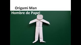 Origami Man 🕺 DIY Paper Person Crafts  Hombre de Papel Crea tu propio Muñeco o Persona de Papel [upl. by Sims]