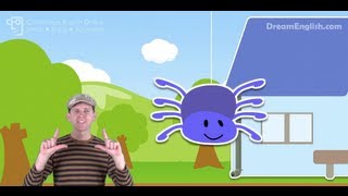 Incy Wincy Spider Animated with Finger Play [upl. by Annairb]