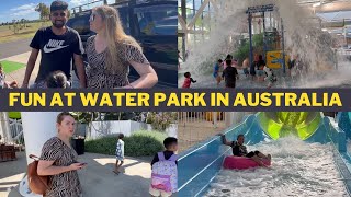 FUN AT WATER PARK IN AUSTRALIA  LOVLEEN VATS amp COURTNEY VATS [upl. by Ebner]