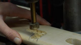 Cutting a Groove in Wood woodworking carpentry diy [upl. by Serdna898]