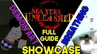 Slayers UnleashedFull Guide And All Breathing And Demon Art Showcase [upl. by Danny]