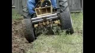 ST16 Sears Tractor Plowing a Garden [upl. by Irak]